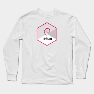 debian hexagonal Long Sleeve T-Shirt